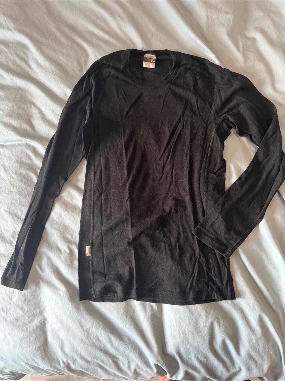 Icebreaker Men's Black Crewneck Long-Sleeve Sweater